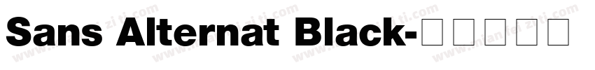 Sans Alternat Black字体转换